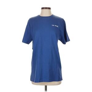 NWT LA PAZ DANTAS BOAT Blue Palm Tree Cotton Small